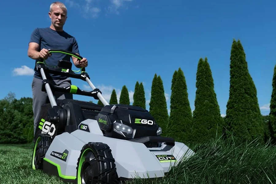compact electric lawn mower